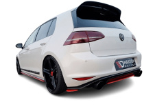 VW Golf 7 GTI Clubsport 2016-2017 Bakre Sidoextensions V.1 Maxton Design